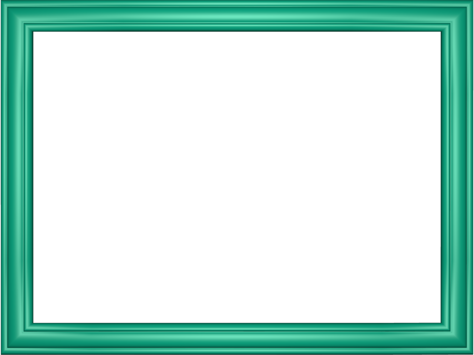 Elegant Embossed Frame Border in Cyan color, Rectangular perfect for Powerpoint