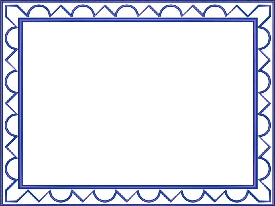 Artistic Loop Triangle Border in Indigo color, Rectangular perfect for Powerpoint