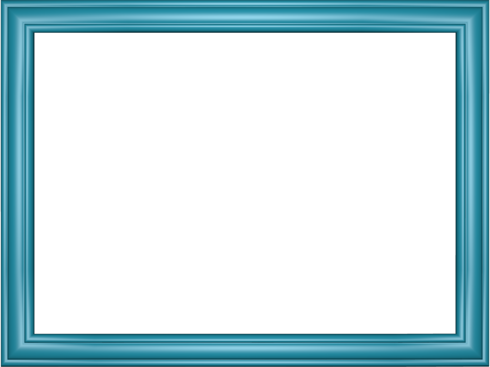 Light Blue Elegant Embossed Frame Rectangular Powerpoint Border 3d