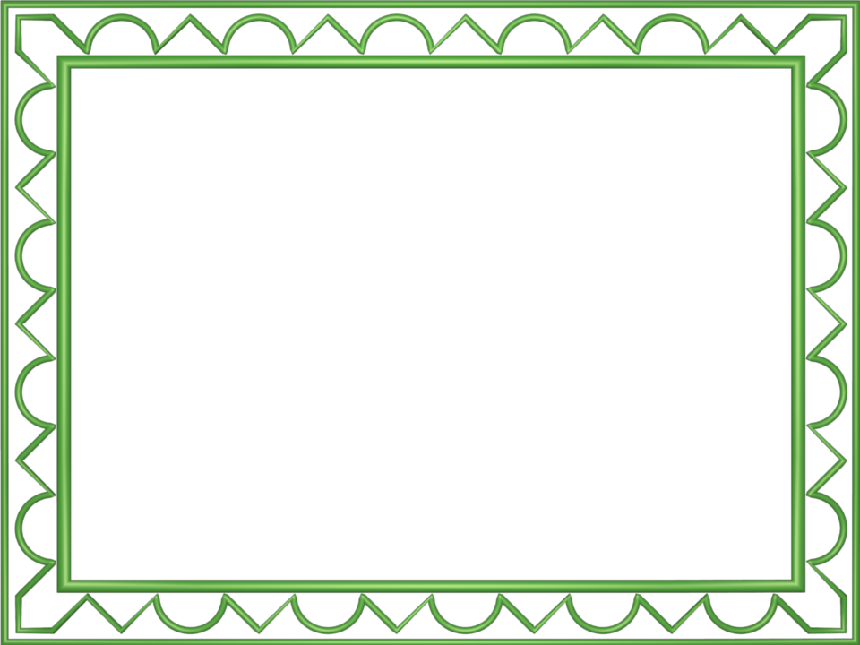 Artistic Loop Triangle Border in Light Green color, Rectangular perfect for Powerpoint