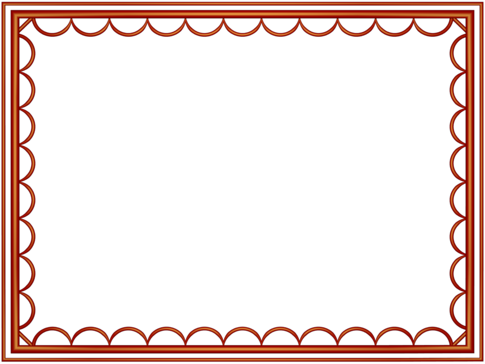 Red artistic loop Rectangular Powerpoint Border | 3D Borders