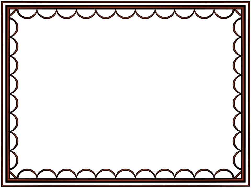 artistic loop Border in Shiny Metallic color, Rectangular perfect for Powerpoint