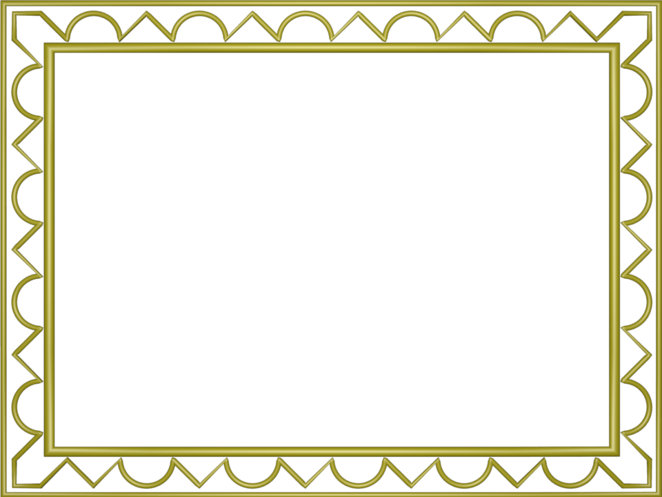 Artistic Loop Triangle Border in Yellow color, Rectangular perfect for Powerpoint