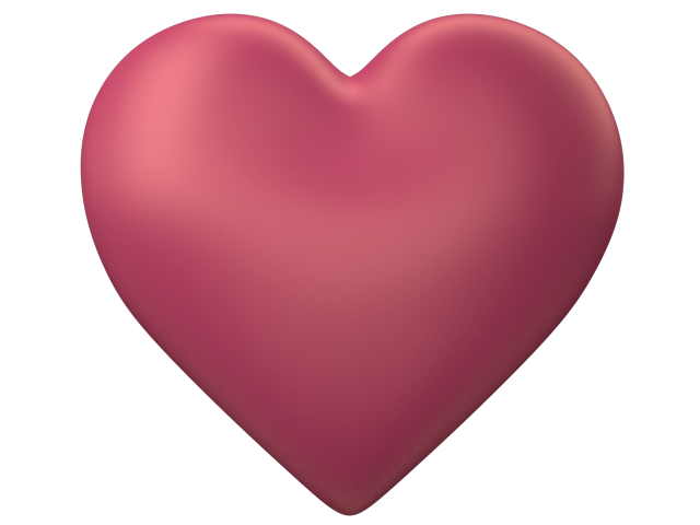 Peach 3d Love Heart with Transparent Background - Valentine Clip-art Peach 3d Love Heart with Transparent Background - Valentine Clip-art