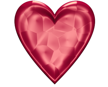 Dark Pink Heart Clip Art Subtle Pink Valentine Heart Clip Art with Glowing Texture