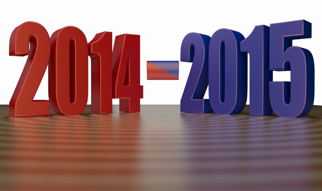 Fiscal Year - 2014 - 2015 - 3d Clip-art with reflection on Shiny wooden floor Fiscal Year - 2014 - 2015 - 3d Clip-art with reflection on Shiny wooden floor