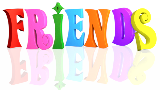 Multicolor Friends - for those who make our life colorful - 3d Render with Reflection isolated on White Background Multicolor Friends - for those who make our life colorful - 3d Render with Refle