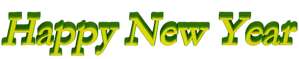 Green Yellow Happy new Year Bevel Bordered Clip art Bevel Bordered Happy new Year 3d Text Clip-art in Green Yellow color.