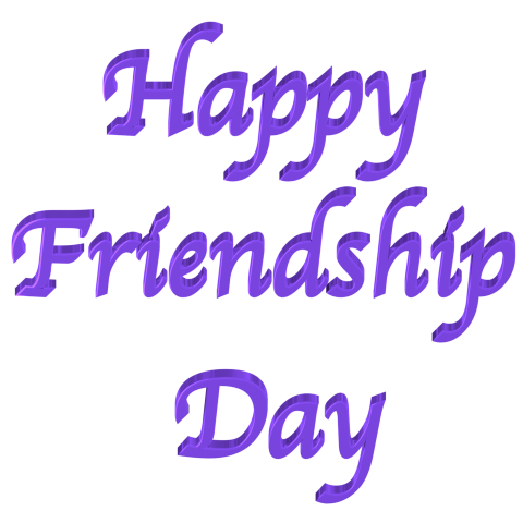 Shiny Purple 3d text clip-art Happy Friendship Day with Transparent Background Shiny Purple 3d text clip-art Happy Friendship Day with Transparent Background