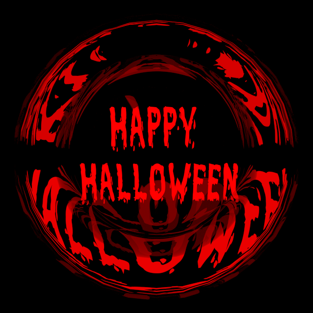 Happy Halloween - Mystic Background Happy Halloween - Mystic Background - Red and Black