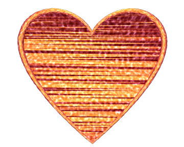 Love Heart Red Fabric Texture Transparent Background - Valentine Clip-art Love Heart with Red Fabric Texture Transparent Background - Valentine Clip-art