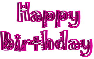 Magenta Happy Birthday Jokerman Font Clip art Jokerman Font Happy Birthday 3d Text Clip-art in Magenta color.