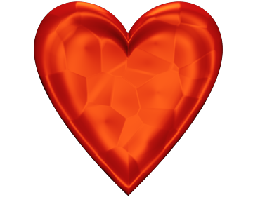 Red Valentine Heart Clip-Art Red Heart Clip Art glowing Texture for Valentinesday - Valentine Heart Clip-art