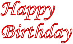 Red Birthday Wishes Outlined Clip art Outlined Birthday Wishes 3d Text Clip-art in Red color.