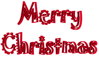 Red Merry Christmas Jokerman Font Clip art Jokerman Font Merry Christmas 3d Text Clip-art in Red color.