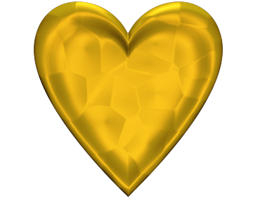 Yellow Valentine Heart Clip Art Yellow Heart Clip Art With glowing Texture for Valentinesday