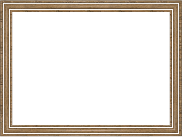 3 Logs Rectangular Border in Wooden color, Powerpoint perfect for Border.png