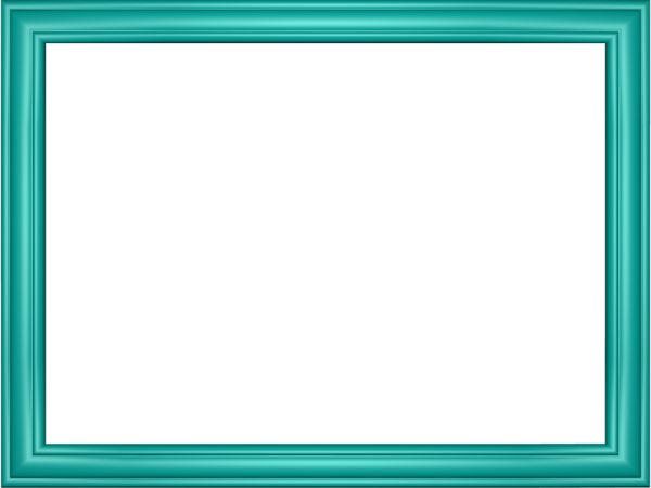 Elegant Embossed Frame Border in Aqua color, Rectangular perfect for Powerpoint