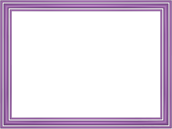 Mauve Elegant 3 Separate Bands Rectangular Powerpoint Border | 3D